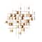 CosmoLiving by Cosmopolitan 32" Gold Iron Contemporary Wall Décor